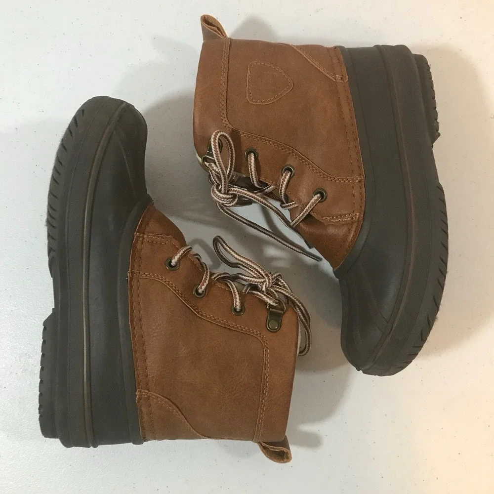 London Fog Warrington Snow  Youth Boys Size 3 M Casual Boots CL30613Y